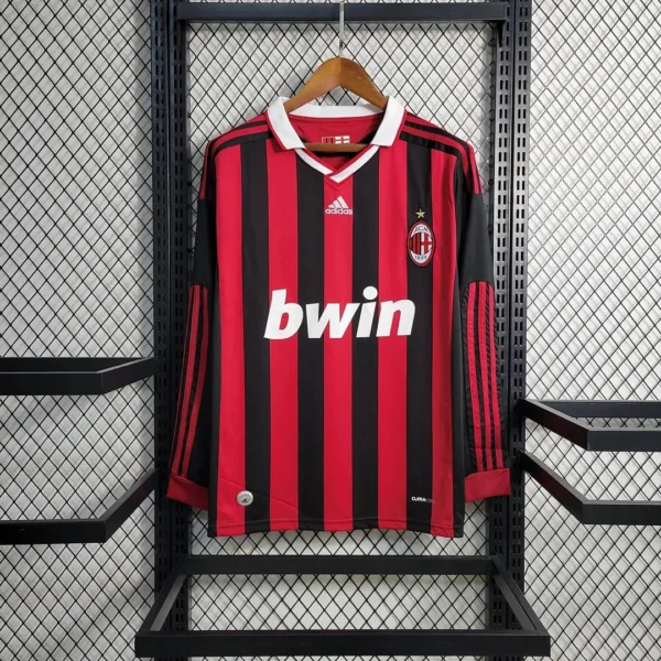 AC Milan 09/10 Long Sleeve Home Shirt